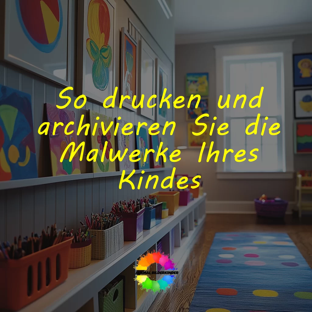 Anleitung: So drucken und archivieren Sie die Malwerke Ihres Kindes